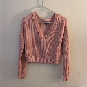 Wild Fable Pink V-Neck Sweater